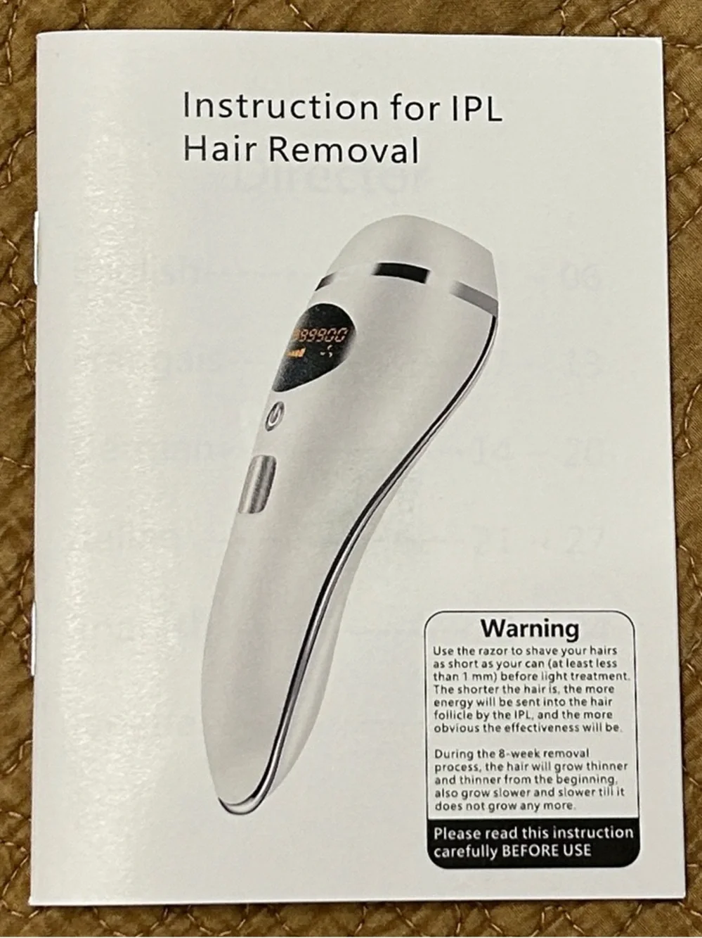 IPL Hair Removal Device - White - Grooming